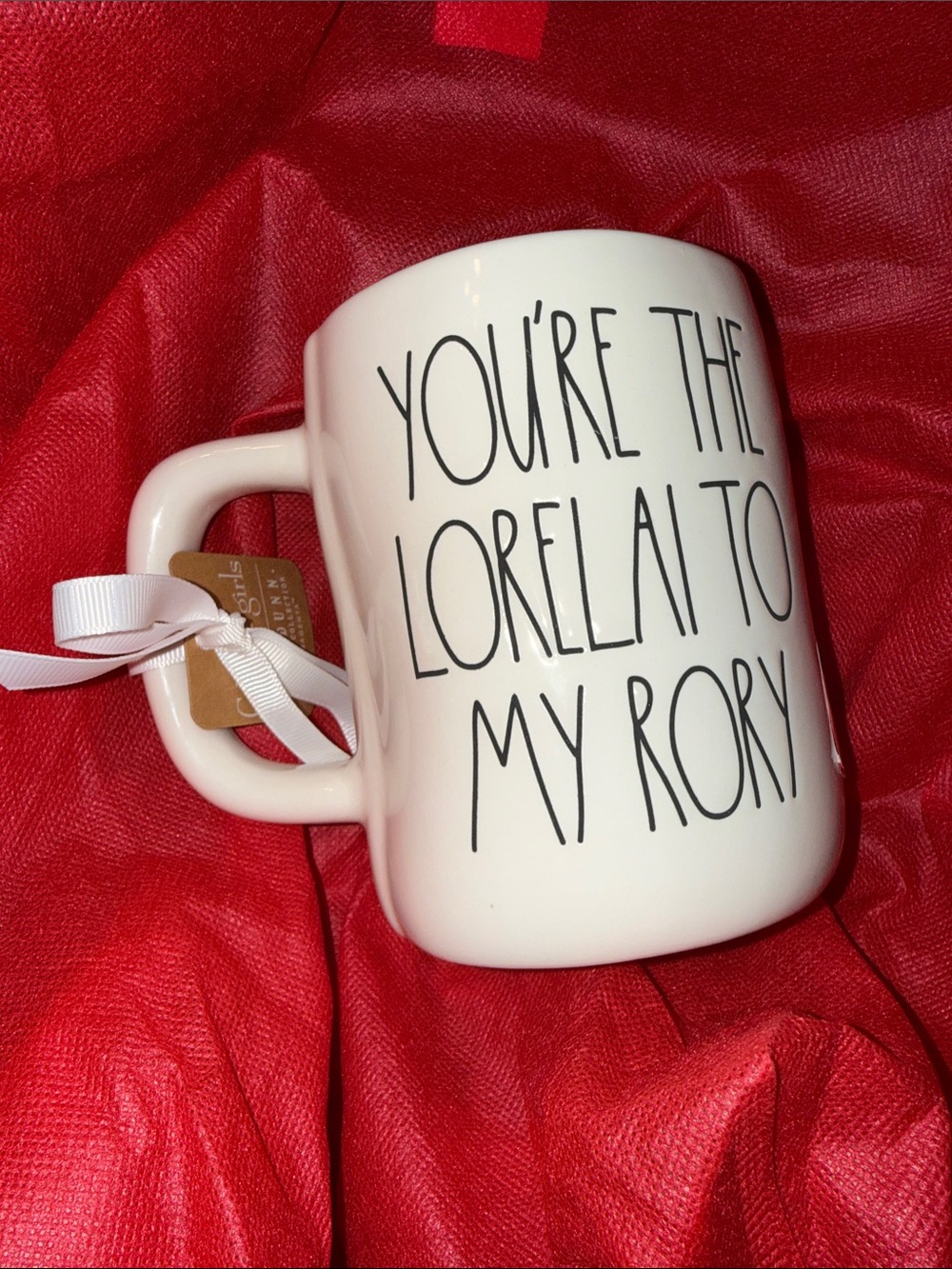 NEW Rae Dunn 'You're the Lorelai to My Rory' Coffee Mug Double Sided Rae Dunn